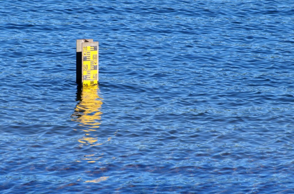 Niveau d'eau inondation
